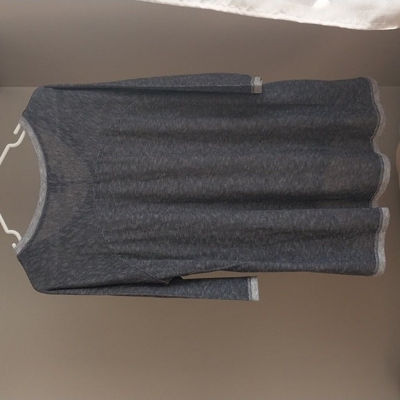 Jones NY Sport Womens Size 1X Navy Gray 3/4 Sleeve V Neck Pull Over Top - Picture 6 of 9